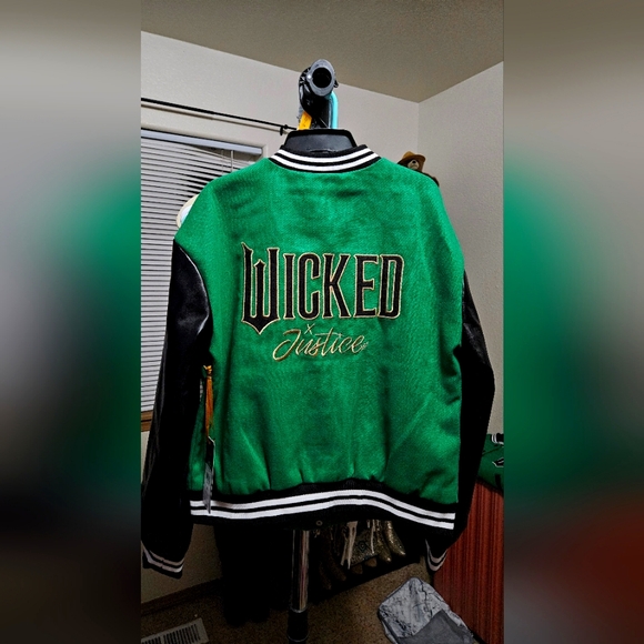 Wicked x Justice Girls Kids Jacket MEDIUM 8/10 - Picture 1 of 10
